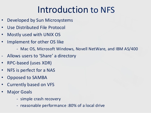 what is nfs file system